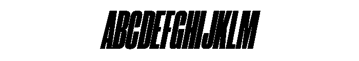 CantrellGrotesk CondensedBlackOblique Instance Font UPPERCASE