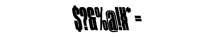 CantrellGrotesk CondensedBlackReverse Instance Font OTHER CHARS