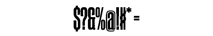 CantrellGrotesk CondensedBold Instance Font OTHER CHARS