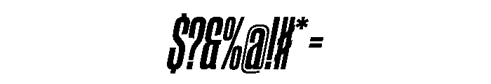 CantrellGrotesk CondensedBoldOblique Instance Font OTHER CHARS