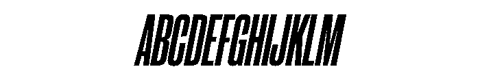 CantrellGrotesk CondensedBoldOblique Instance Font UPPERCASE