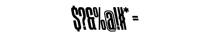 CantrellGrotesk CondensedBoldReverse Instance Font OTHER CHARS