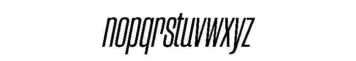 CantrellGrotesk CondensedBookOblique Instance Font LOWERCASE
