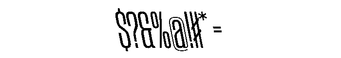 CantrellGrotesk CondensedBookReverse Instance Font OTHER CHARS