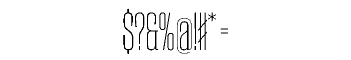 CantrellGrotesk CondensedExtraLight Instance Font OTHER CHARS
