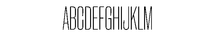 CantrellGrotesk CondensedExtraLight Instance Font UPPERCASE