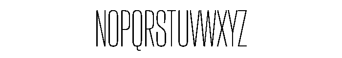 CantrellGrotesk CondensedExtraLight Instance Font UPPERCASE