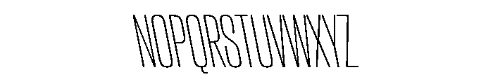 CantrellGrotesk CondensedExtraLightReverse Instance Font UPPERCASE