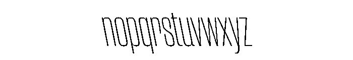 CantrellGrotesk CondensedExtraLightReverse Instance Font LOWERCASE