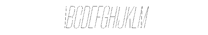 CantrellGrotesk CondensedHairlineOblique Instance Font UPPERCASE