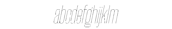 CantrellGrotesk CondensedHairlineOblique Instance FONT