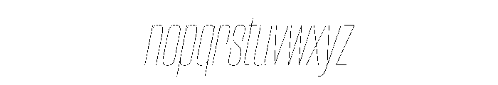 CantrellGrotesk CondensedHairlineOblique Instance Font LOWERCASE