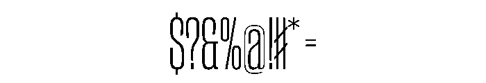 CantrellGrotesk CondensedLight Instance Font OTHER CHARS