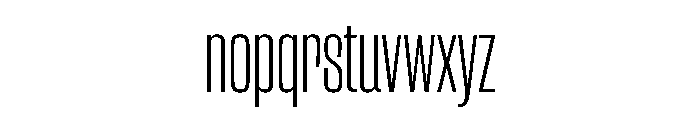 CantrellGrotesk CondensedLight Instance Font LOWERCASE