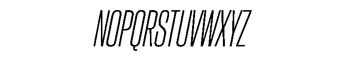 CantrellGrotesk CondensedLightOblique Instance Font UPPERCASE