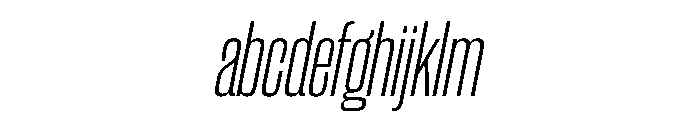 CantrellGrotesk CondensedLightOblique Instance FONT