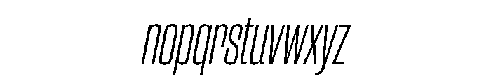CantrellGrotesk CondensedLightOblique Instance Font LOWERCASE