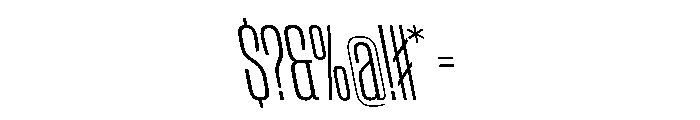 CantrellGrotesk CondensedLightReverse Instance Font OTHER CHARS