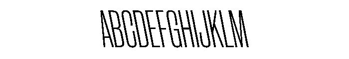 CantrellGrotesk CondensedLightReverse Instance Font UPPERCASE