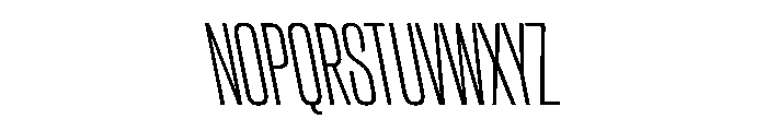CantrellGrotesk CondensedLightReverse Instance Font UPPERCASE