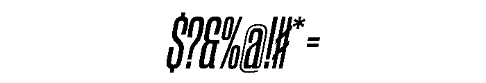 CantrellGrotesk CondensedSemiboldOblique Instance Font OTHER CHARS