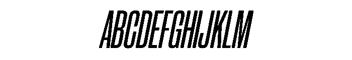 CantrellGrotesk CondensedSemiboldOblique Instance Font UPPERCASE