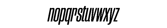 CantrellGrotesk CondensedSemiboldOblique Instance Font LOWERCASE