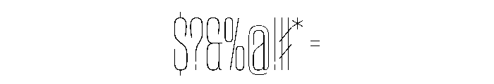 CantrellGrotesk CondensedThin Instance Font OTHER CHARS