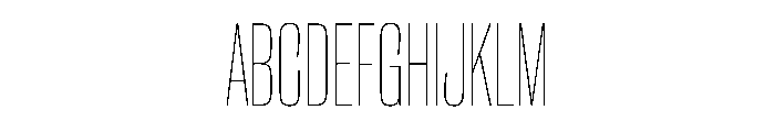 CantrellGrotesk CondensedThin Instance Font UPPERCASE