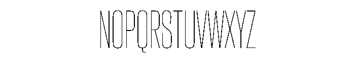 CantrellGrotesk CondensedThin Instance Font UPPERCASE