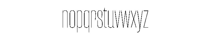 CantrellGrotesk CondensedThin Instance Font LOWERCASE
