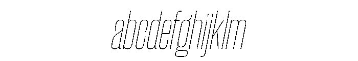 CantrellGrotesk CondensedThinOblique Instance FONT