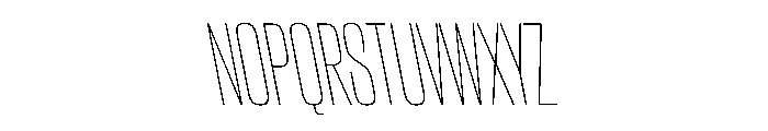 CantrellGrotesk CondensedThinReverse Instance Font UPPERCASE