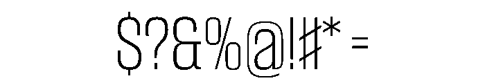 CantrellGrotesk ExtraLight Instance Font OTHER CHARS