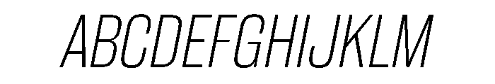 CantrellGrotesk ExtraLightOblique Instance Font UPPERCASE