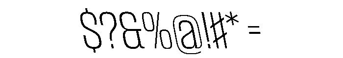 CantrellGrotesk ExtraLightReverse Instance Font OTHER CHARS