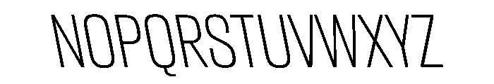 CantrellGrotesk ExtraLightReverse Instance Font UPPERCASE