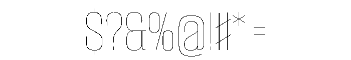 CantrellGrotesk Hairline Instance Font OTHER CHARS