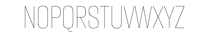 CantrellGrotesk Hairline Instance Font UPPERCASE