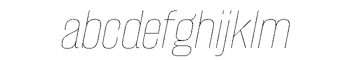 CantrellGrotesk HairlineOblique Instance FONT