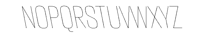 CantrellGrotesk HairlineReverse Instance Font UPPERCASE