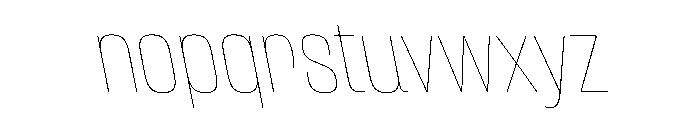 CantrellGrotesk HairlineReverse Instance Font LOWERCASE