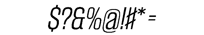 CantrellGrotesk LightOblique Instance Font OTHER CHARS