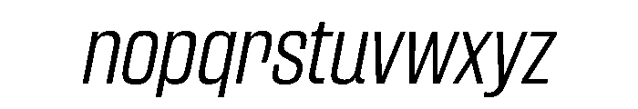 CantrellGrotesk LightOblique Instance Font LOWERCASE