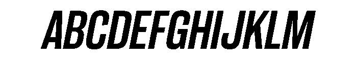 CantrellGrotesk SemiboldOblique Instance Font UPPERCASE