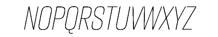 CantrellGrotesk ThinOblique Instance Font UPPERCASE