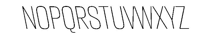 CantrellGrotesk ThinReverse Instance Font UPPERCASE