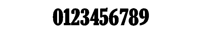 Caponi Condensed Black Flat Font OTHER CHARS