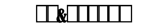Caponi Condensed Black Flat Font OTHER CHARS