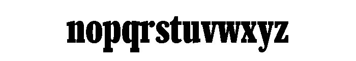 Caponi Condensed Black Round Font LOWERCASE
